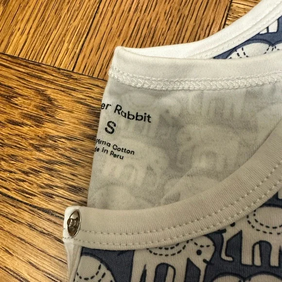 Roller Rabbit Blue and White Elephant Pajama Set - Picture 2 of 4